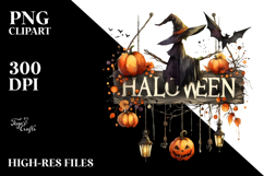 Simple Witch Halloween Clipart Product Image 2