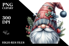 Detailed Winter Gnome, White Background Product Image 2