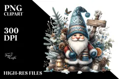 Detailed Winter Gnome PNG Product Image 2