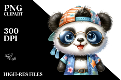 Rocker Panda at the Beach PNG Product Image 2