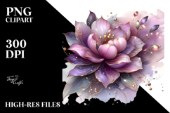 Abstract Glossy Lilac Clipart Product Image 2