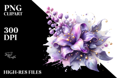 Abstract Glossy Lilac Clipart Product Image 2