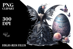 Gothic Fairy with Easter Egg PNG Product Image 2