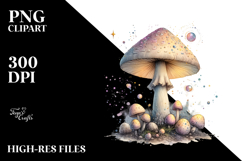 Detailed Magical Mushroom PNG Product Image 2