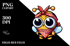 Cute Cartoon Bee with Sarcastic Side-Eye PNG Product Image 2