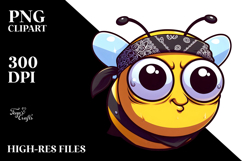 Cute Cartoon Bee with Sarcastic Side-Eye PNG Product Image 2