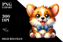 Cute Cartoon Pembroke Welsh Corgi PNG Product Image 2