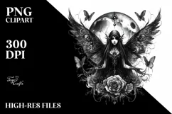 Detailed Gothic Fairy PNG Product Image 3