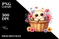 Colorful Baby Spider Basket | Sublimation | Clipart Product Image 3