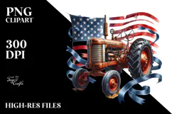Watercolor Vintage Rusty Tractor, 20 oz Tumbler Product Image 2
