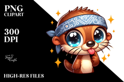 Cartoony Vector Art of a Silly Cartoon Otter Product Image 2