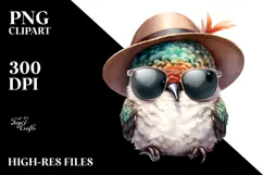Cute Baby Hummingbird PNG Product Image 2