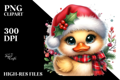 Cute Baby Duck Dressed for Christmas Product Image 2