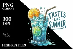 Icy Cold Drink Tastes Like Summer PNG Product Image 1
