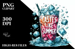 Icy Cold Drink Tastes Like Summer PNG Product Image 3
