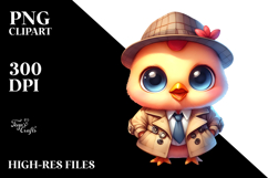 Vibrant Watercolor Baby Chicken, Transparent PNG Product Image 2