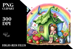 Illustration of Fairy House with Large Vegetable and Product Image 2