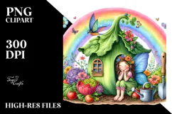 Illustration of Fairy House with Large Vegetable and Product Image 2