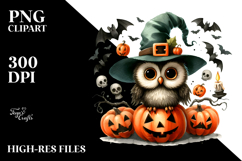 Funny Halloween Owl PNG Product Image 2