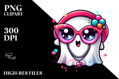 Glam Ghost in Watercolor, Transparent PNG Product Image 2