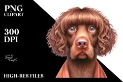 Chesapeake Bay Retriever Funny Haircut | Clipart Product Image 1