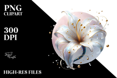 Abstract Glossy Lily, PNG Product Image 2