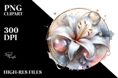 Abstract Glossy Lily, PNG Product Image 2