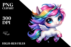 Expressive Baby Unicorn PNG Product Image 2