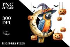 Macaw Dressed for Halloween PNG Product Image 2