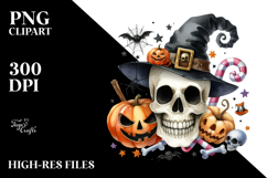 Cute Funny Skull Gnome on Moon | Sublimation | Clipart Product Image 2