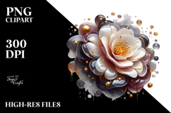 Abstract Glossy Camellia, Transparent PNG Product Image 2
