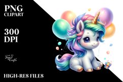 Baby Unicorn, Cool Haircut | Clipart Product Image 1
