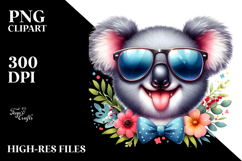 Funny Cute Koala Clipart Product Image 2