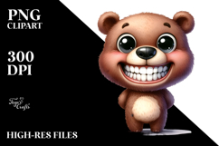 Baby Bear Big Eyes Standing | Clipart Product Image 2