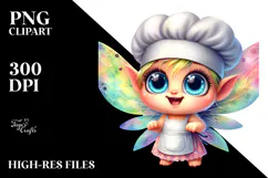 Playful Baby Fairy PNG Product Image 2