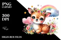 Colorful Baby Hummingbird Clipart Product Image 1