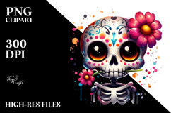 Funny Cute Skeleton PNG Product Image 2