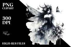 Washed Watercolor Gothic Fairy Product Image 3