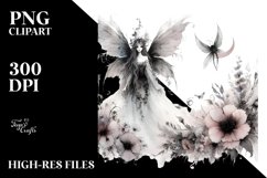Washed Watercolor Gothic Fairy Product Image 1