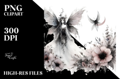 Washed Watercolor Gothic Fairy Product Image 2