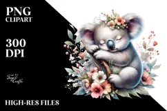 Sweet Baby Koala PNG Product Image 2