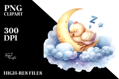 Whimsical Baby Chicken Sleeping PNG Product Image 2