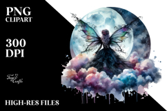 Gothic Fairy on a Cloud, Creative View from Back Product Image 2