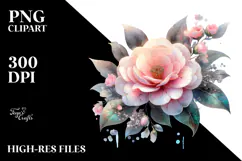 like Camellia with Metallic Insertions, PNG Product Image 2