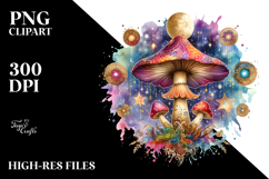 Magical Celestial Mushroom Tarot PNG Product Image 2