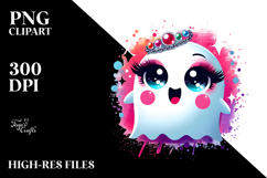 Adorable Cute Ghost PNG Product Image 2