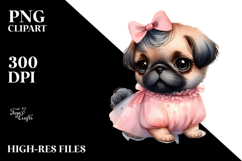 Cute Pug, Transparent PNG Product Image 2