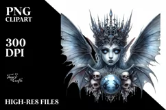 Detailed Gothic Fairy PNG Product Image 1