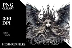 Detailed Gothic Fairy PNG Product Image 2