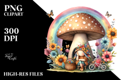Fairy House Rainbow Scene | Clipart Product Image 2